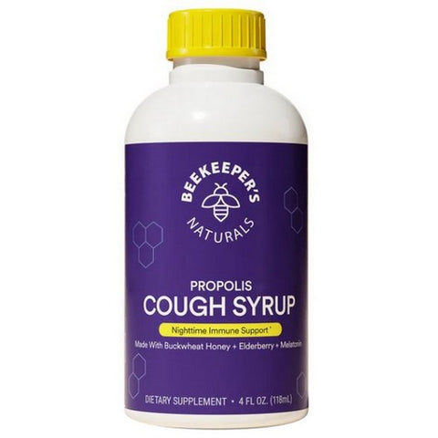 BeeKeeper's Natural, Naturals Night Propolis Cough Syrup, 4 Oz