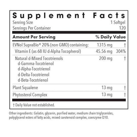 Nutricology/ Allergy Research Group, Tocomin SupraBio Tocotrienols, 200 Mg, 120 Softgels