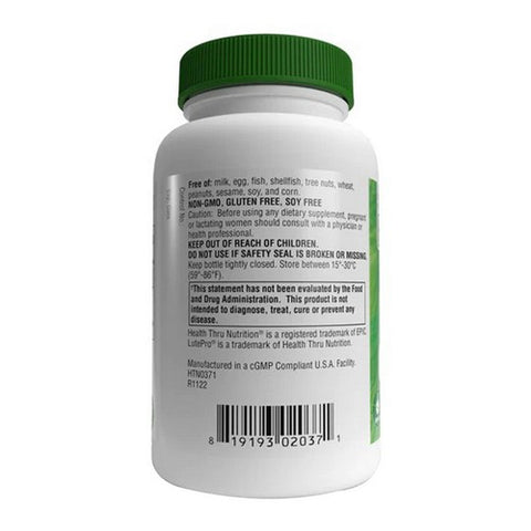 Health Thru Nutrition, Lutein With Zeaxanthin, 180 Softgel