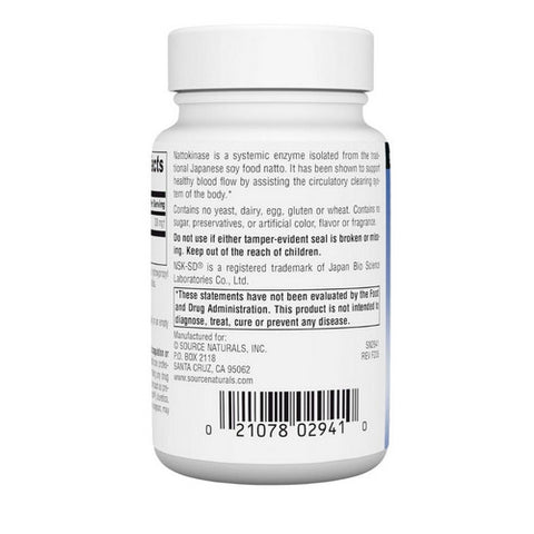 Source Naturals, Nattokinase NSK-SD, 200 mg, 60 Caps
