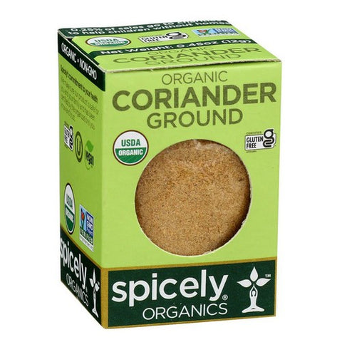 Spicely Organics, Organic Coriander Ground, 0.45 Oz (Case Of 6)