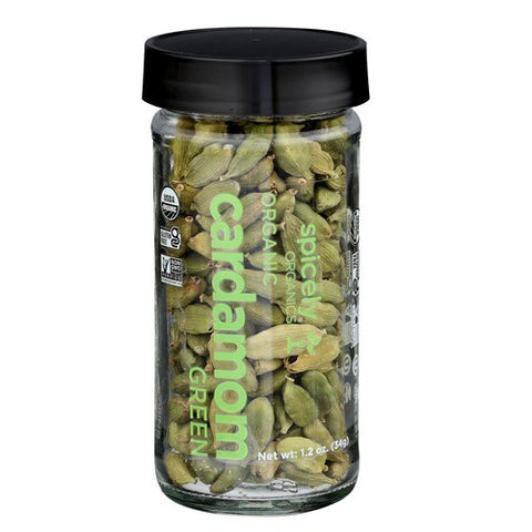 Spicely Organics, Organic Cardamom Pods Green, 1.2 Oz (Case Of 3)
