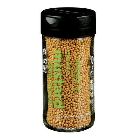 Spicely Organics, Organic Mustard Seeds Yellow, 2.4 Oz (Case Of 3)