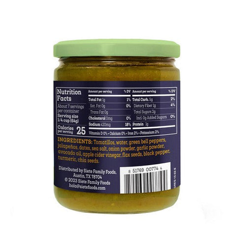 Siete, Green Enchilada Sauce, 15 Oz (Case Of 6)