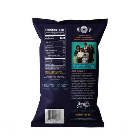 Siete, Sea Salt Kettle Cooked Potato Chips, 5.5 Oz (Case Of 6)