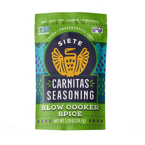 Siete, Carnitas Seasoning Slow Cooker Spice, 1.29 Oz (Case Of 12)