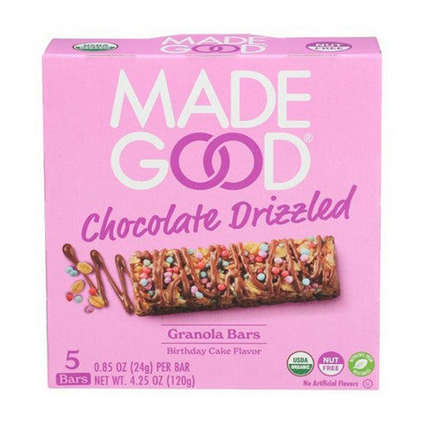 Madegood, Chocolate Dipped Granola Bar Birthday Cake, 4.2 Oz (Case Of 6)