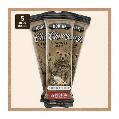 Kodiak Cakes, Chewy Granola Bars Chocolate Chip, 6.17 Oz (Case Of 12)