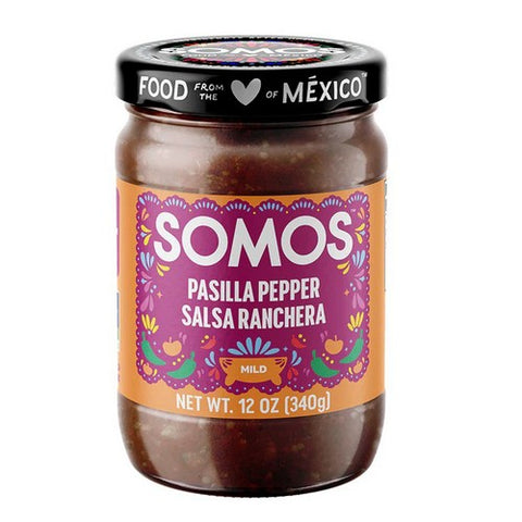 Somos, Roasted Tomatillo Pasilla Salsa, 12 Oz (Case Of 6)