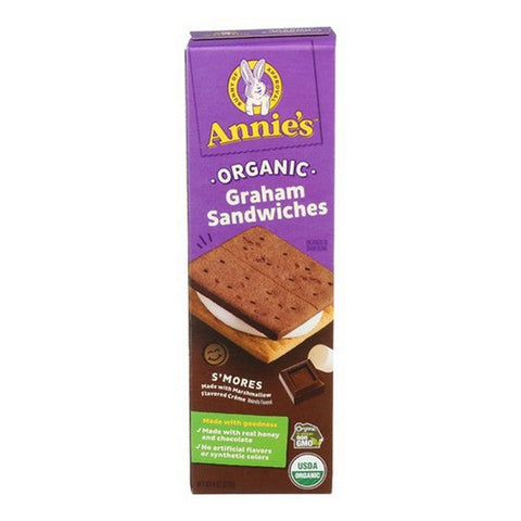 Annie's Homegrown, Organic Smores Graham Sandwich Cookie, 8 Oz (Case Of 6)