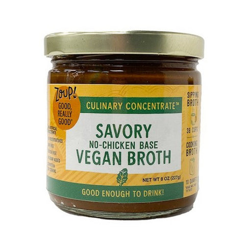 Zoup Good Really, Savory No Chicken Vegan Broth Concentrate, 8 Oz (Case Of 6)