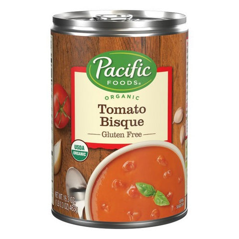 Pacific Foods, Organic Hearty Tomato Bisque Gluten Free, 16.3 Oz (Case Of 12)