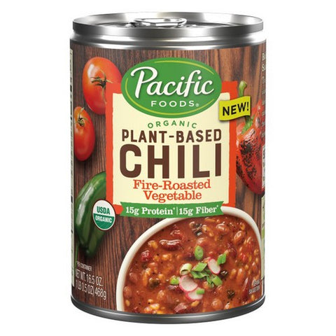 Pacific Foods, Organic Plant Based Chili Fire Roasted Vegetable Soup, 16.5 Oz (Case Of 12)