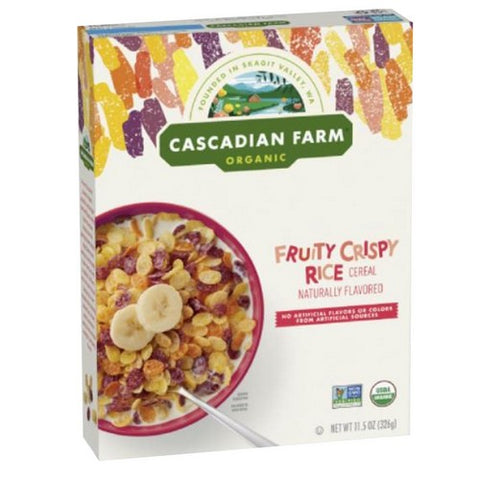 Cascadian Farm, Organic Fruity Crispy Rice Cereal, 11.5 Oz (Case Of 10)