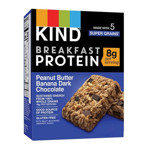 Kind, Breakfast Protein Peanut Butter Banana Dark Chocolate Bars, 10.58 Oz (Case Of 5)