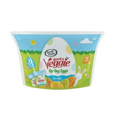 Sensible Portions, Garden Veggie Chips Spring Easter Eggs Sea Salt, 6 Oz (Case Of 12)