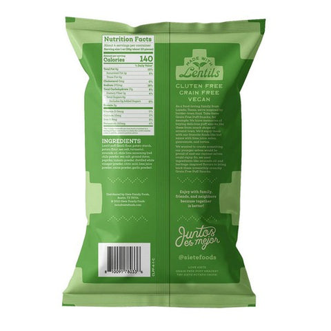 Siete, Chile Lime Puffs, 4 Oz (Case Of 6)