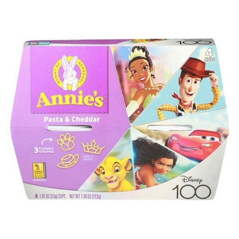 Annie's Homegrown, Disney Pasta And Cheddar Shapes Mac Cheese, 7.48 Oz (Case Of 6)