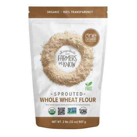 One Degree, Organic Sprouted Whole Wheat Flour, 32 Oz(Case Of 6)