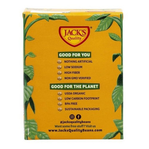 Jack's Quality, Organic Low Sodium Garbanzo Beans, 13.4 Oz(Case Of 8)