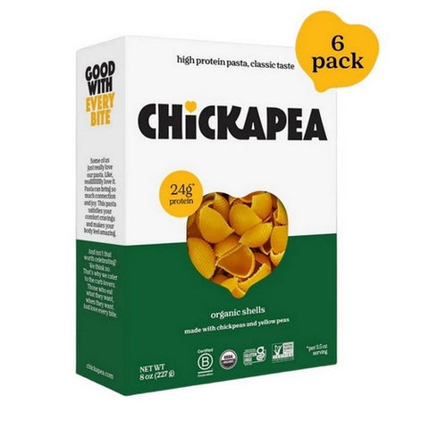 Chickapea, Organic Shell Pasta, 8 Oz(Case Of 6)