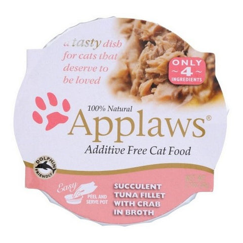 Applaws, Easy Peel Tuna Crab For Cat Food, 2.12 Oz(Case Of 10)