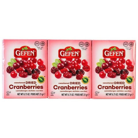 Gefen, Gefen Dried Sweet Cranberries Brick Pack, 4.5 Oz(Case Of 12)