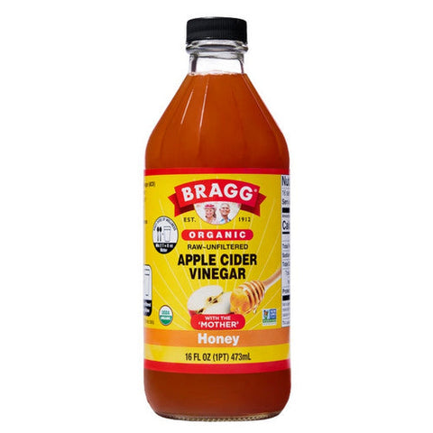 Bragg, Original Apple Cider Honey Vinegar, 16 Oz(Case Of 12)