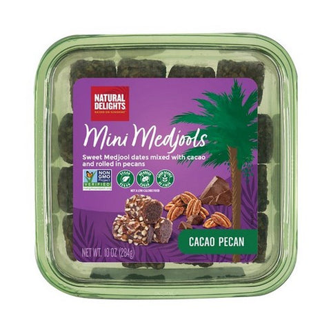 Bard Valley, Cocoa And Pecans Medjool Date Rolls, 10 Oz(Case Of 12)