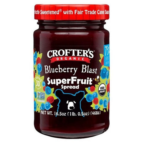 Crofters, Organic Blueberry Blast Superfruit Spread, 16.5 Oz(Case Of 6)
