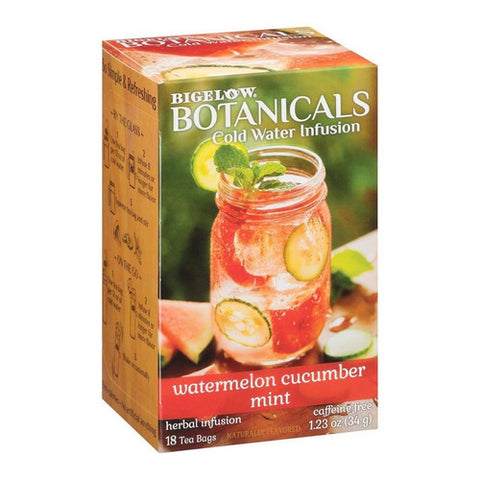 Bigelow, Botanicals Cold Water Infusion Herbal Tea Watermelon Cucumber Mint, 1.23 Oz