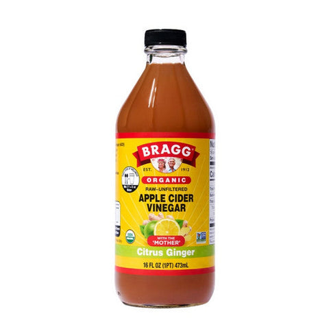 Bragg, Organic Apple Cider Vinegar Blends With Citrus Ginger, 16 Oz(Case Of 12) Bragg