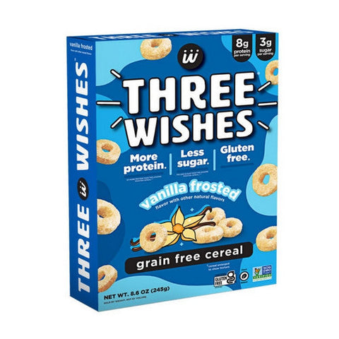 Three Wishes, Frosted Grain Free Cereal, 8.6 Oz(Case Of 6) Three Wishes