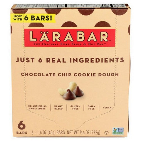 Larabar, Chocolate Chip Cookie Dough Protein Bar, 9.6 Oz(Case Of 8)