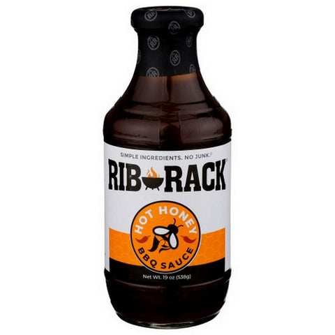 Rib Rack, BBQ Sauce Ribs Hot Honey, 19 Oz(Case Of 6)