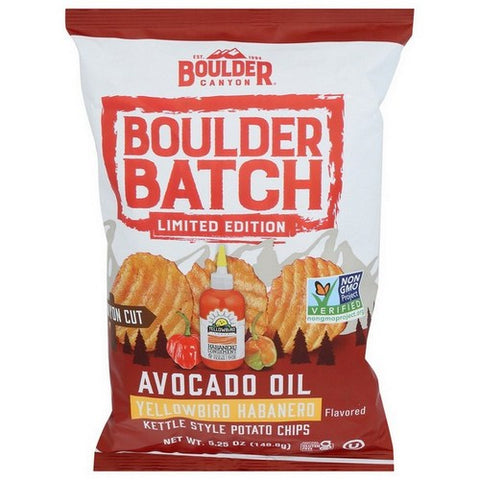 Boulder Canyon, Yellowbird Habanero Kettle Chip Limited Edition, 5.25 Oz(Case Of 12)