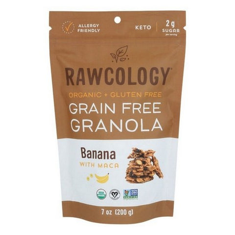 Rawcology, Organic Granola Banana With Maca, 7 Oz(Case Of 6)