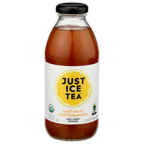 Just Ice Tea, Organic Half Tea And Half Lemonade, 16 Oz(Case Of 12)