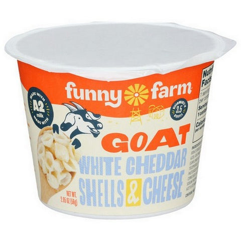 Funny Farm, Goat White Cheddar Macaroni And Cheese, 2.05 Oz(Case Of 10)