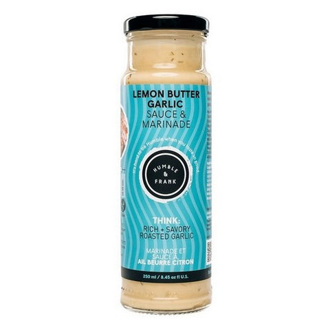Humble And Frank Foods, Lemon Butter Garlic Sauce And Marinade, 8.45 Oz(Case Of 6)