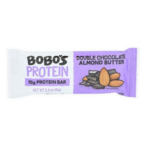 Bobo's Oat Bars, Protein Bar Double Chocolate Almond Butter, 2.2 Oz(Case Of 12)