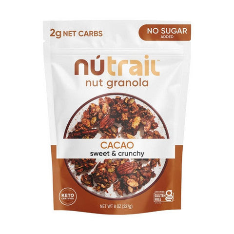 Nutrail, Keto Cacao Nut Granola, 8 Oz(Case Of 6) Nutrail