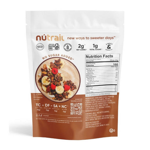 Nutrail, Keto Cacao Nut Granola, 8 Oz(Case Of 6)
