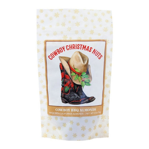 Maisie Janes, BBQ Cowboy Christmas Almonds, 2.5 Oz(Case Of 12)
