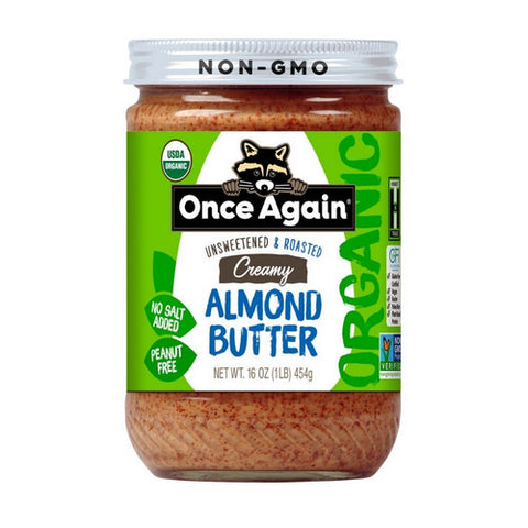 Once Again, Organic Creamy Almond Butter Roasted, 16 Oz (Case Of 6)