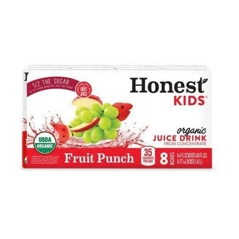 Honest Kids, Organic Fruit Punch Juice Drink, 48 Oz (Case Of 5)