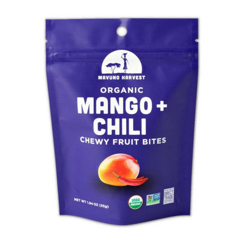 Mavuno Harvest, Organic Fruit Bites Mango And Chili, 1.94 Oz (Case Of 8) Mavuno Harvest