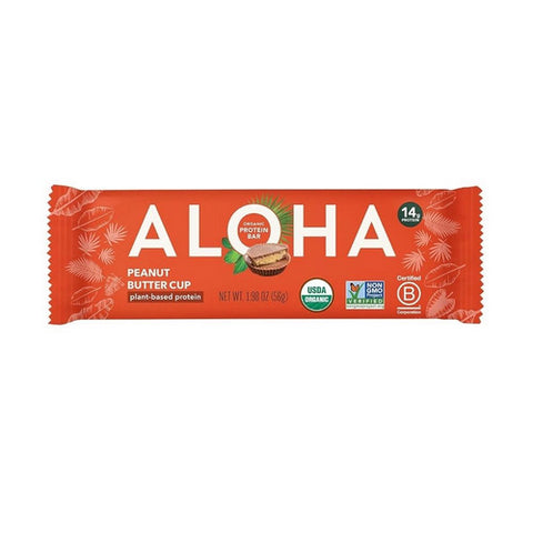 Aloha, Peanut Butter Cup Protein Bar, 1.98 Oz