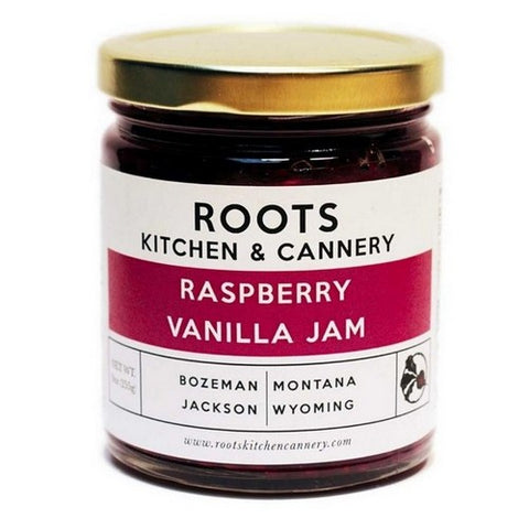 Roots Kitchen And Cannery, Raspberry Vanilla Jam, 9 Oz (Case Of 6)