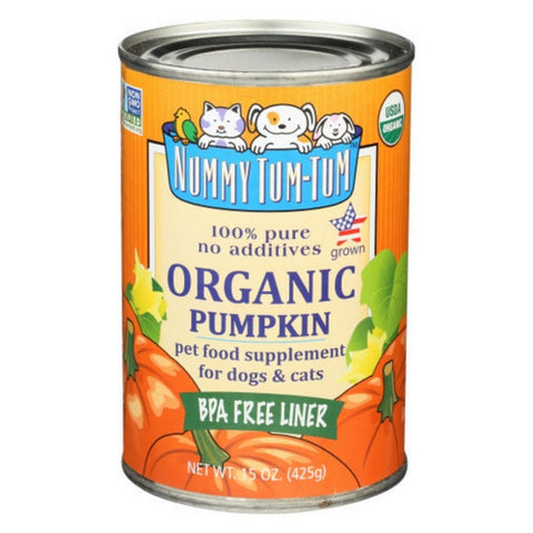 Nummy Tum Tum, Organic Pumpkin Dog Food, 15 Oz(Case Of 12)
